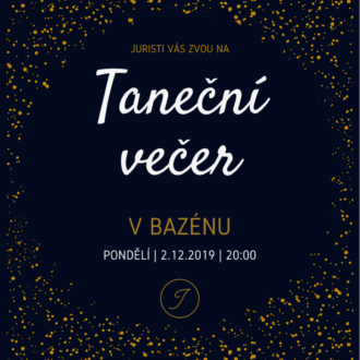 Pozvání na Taneční večer 2019